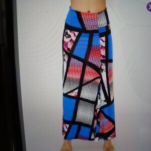 New Touch Express Long Maxi Skirt Blue sz S